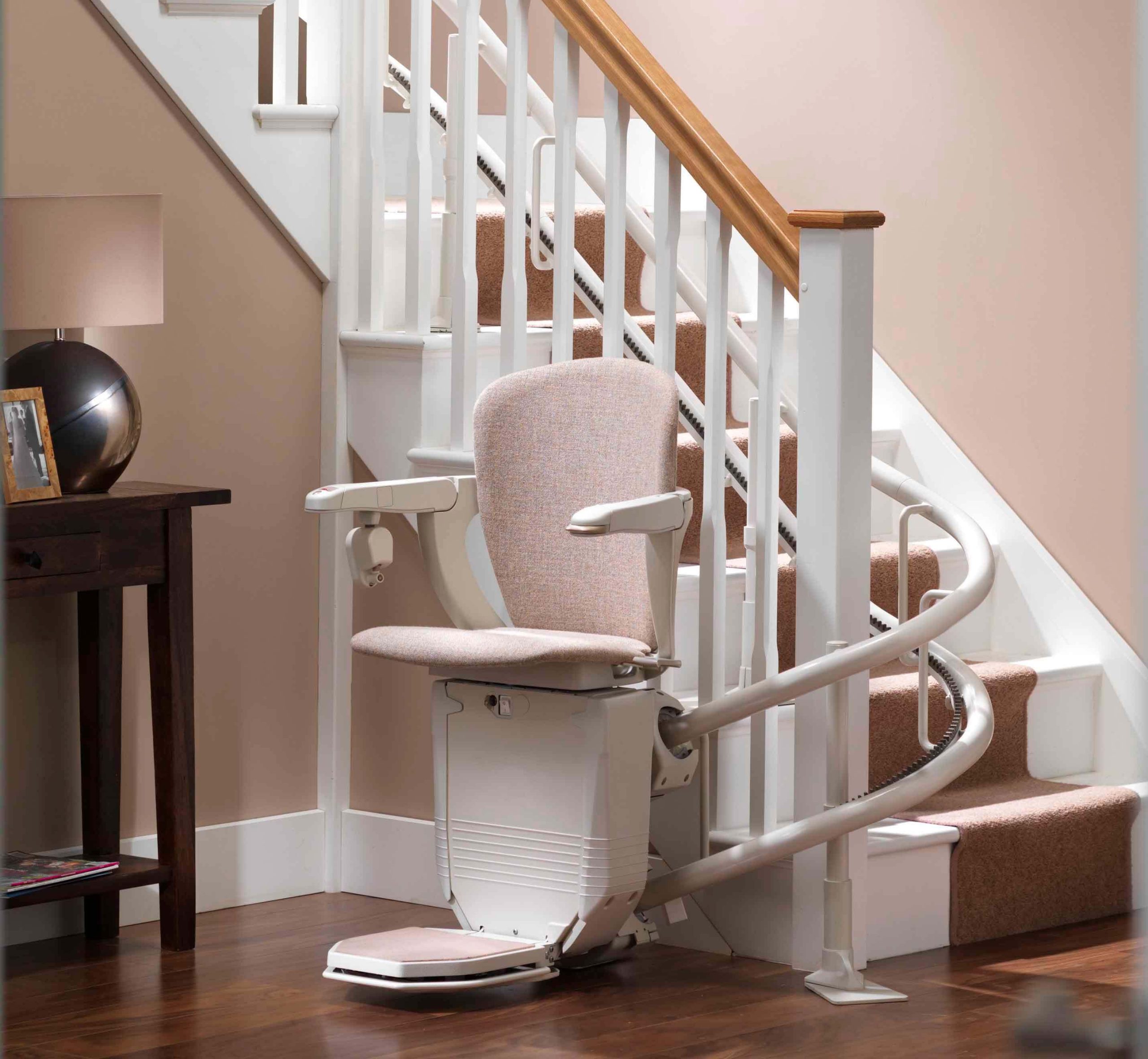 Stannah Curved Stairlift Installation by Syracuse Elevator