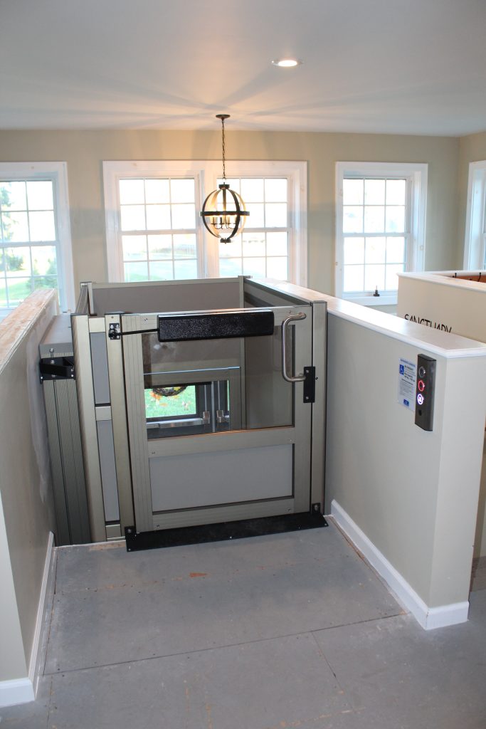 Church wheelchair lift installation photo in Cortland NY